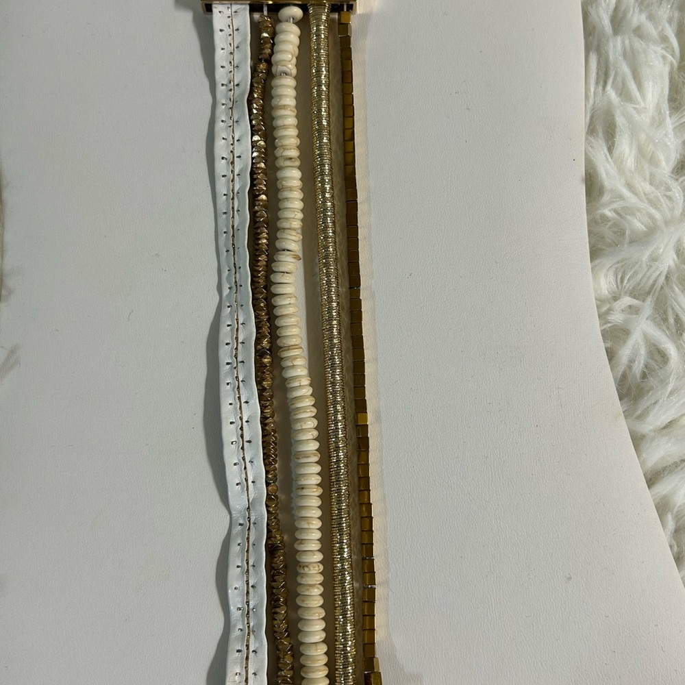 Victoria Emerson Gold and Cream Bracelet Set - Picture 3 of 9